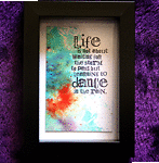 Dance In The Rain - Handcrafted Framed Artwork - dr17-0080